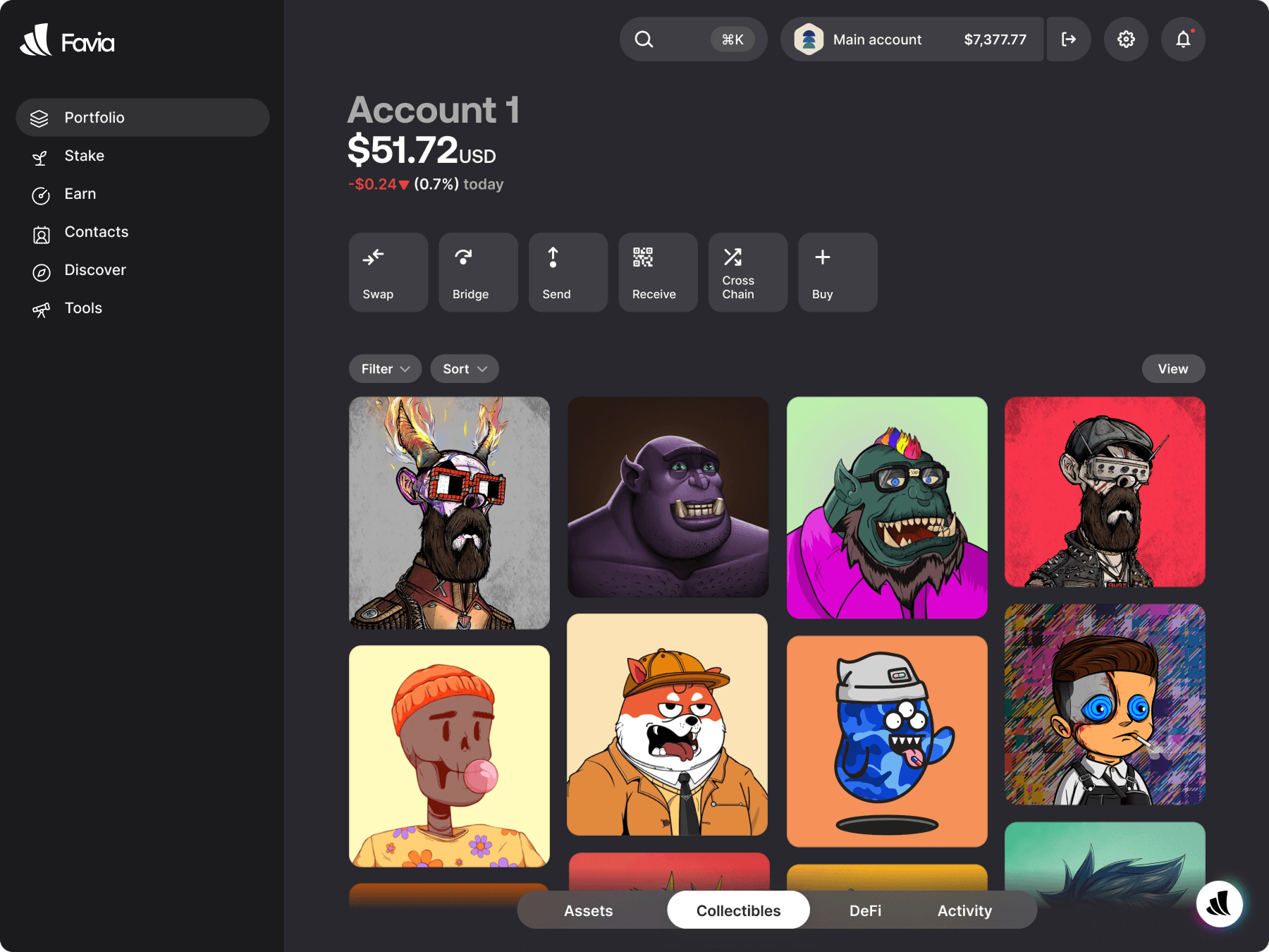 Favia desktop collectibles